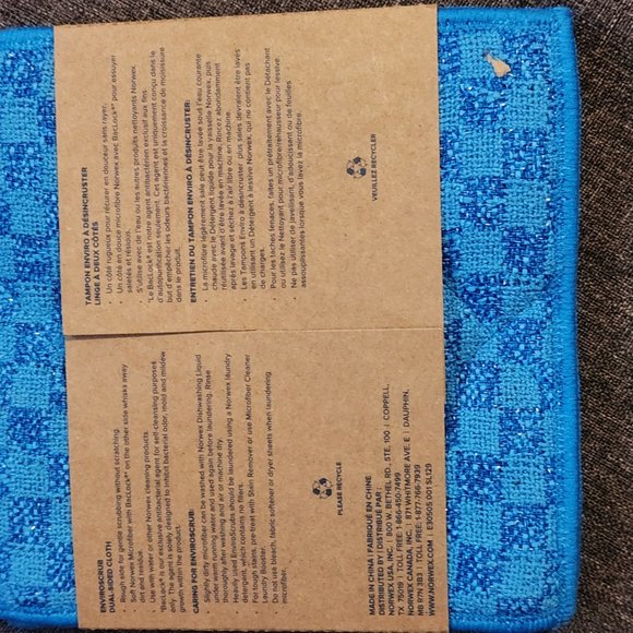 Norwex EnviroScrub Cloth pk/3 Marine Blue - Picture 2 of 5
